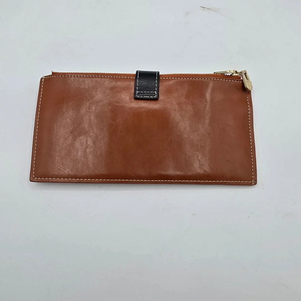Andoilt Bifold Clutch Wallet Womens OS Brown RFID Blocking‎ Feature Leather Slim